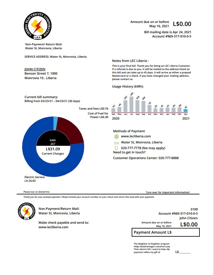  Minol USA business utility bill 